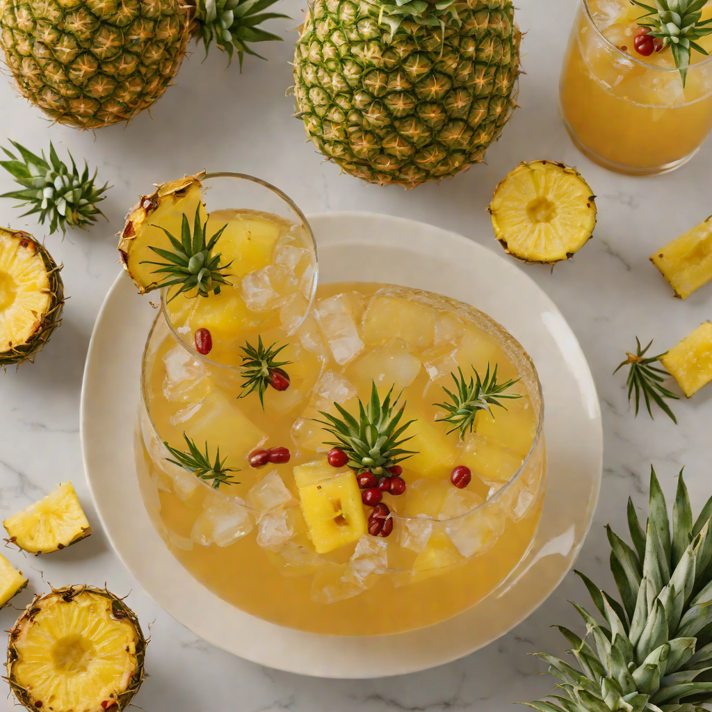 Spiced Rum and Pineapple Dinner Punch