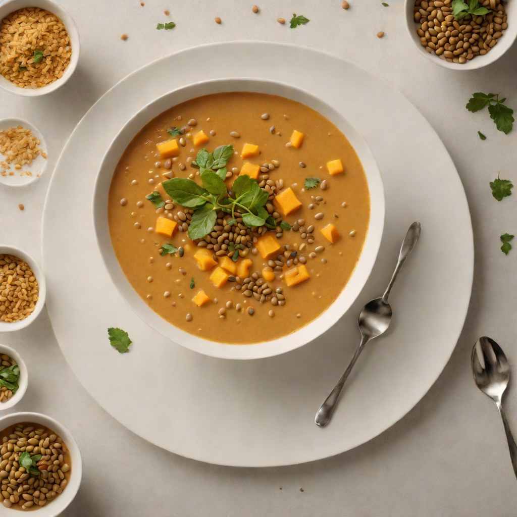 Gluten-Free Spiced Pumpkin and Lentil Soup