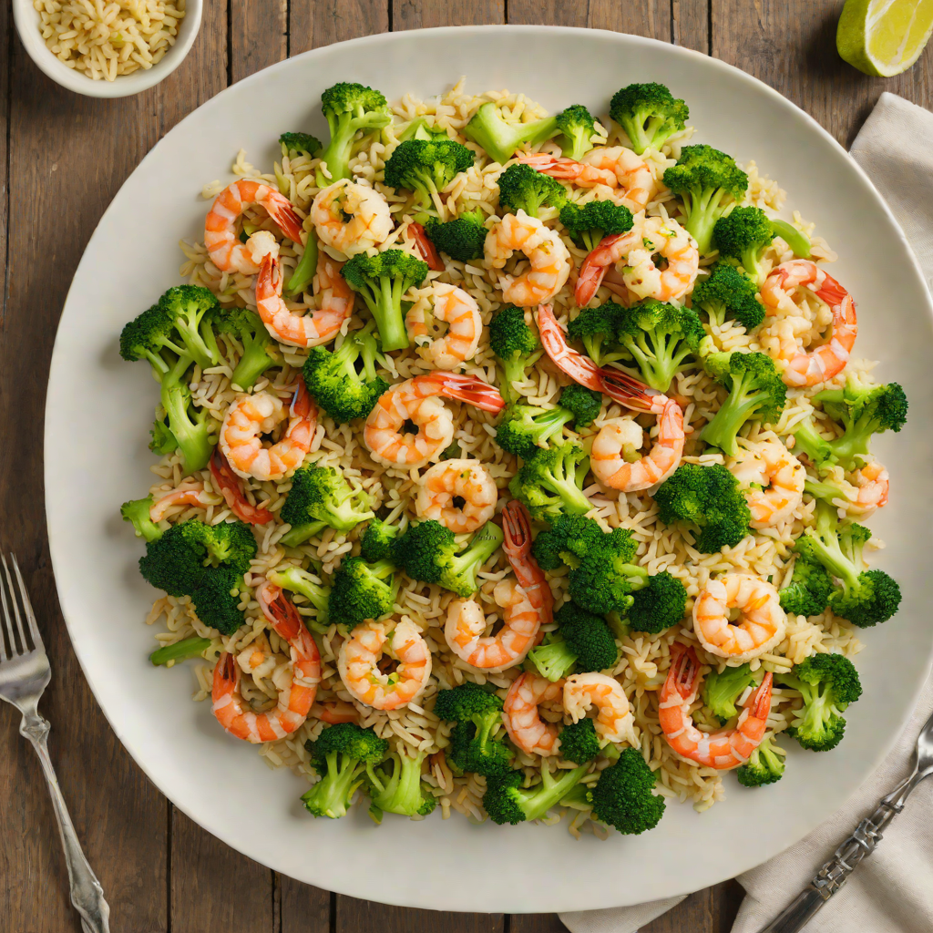 Cauliflower Rice Stir-Fry with Shrimp and Broccoli