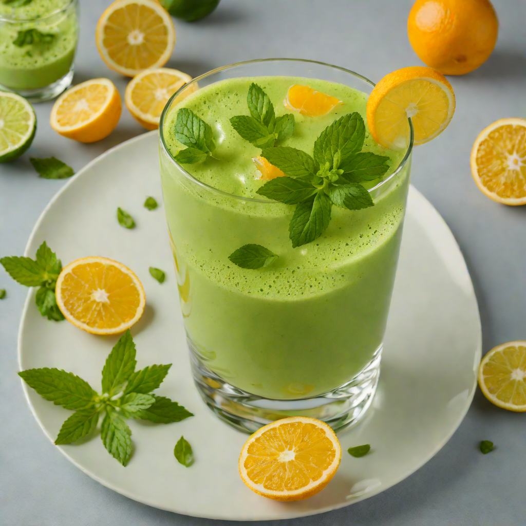 Citrus-Mint Matcha Cooler