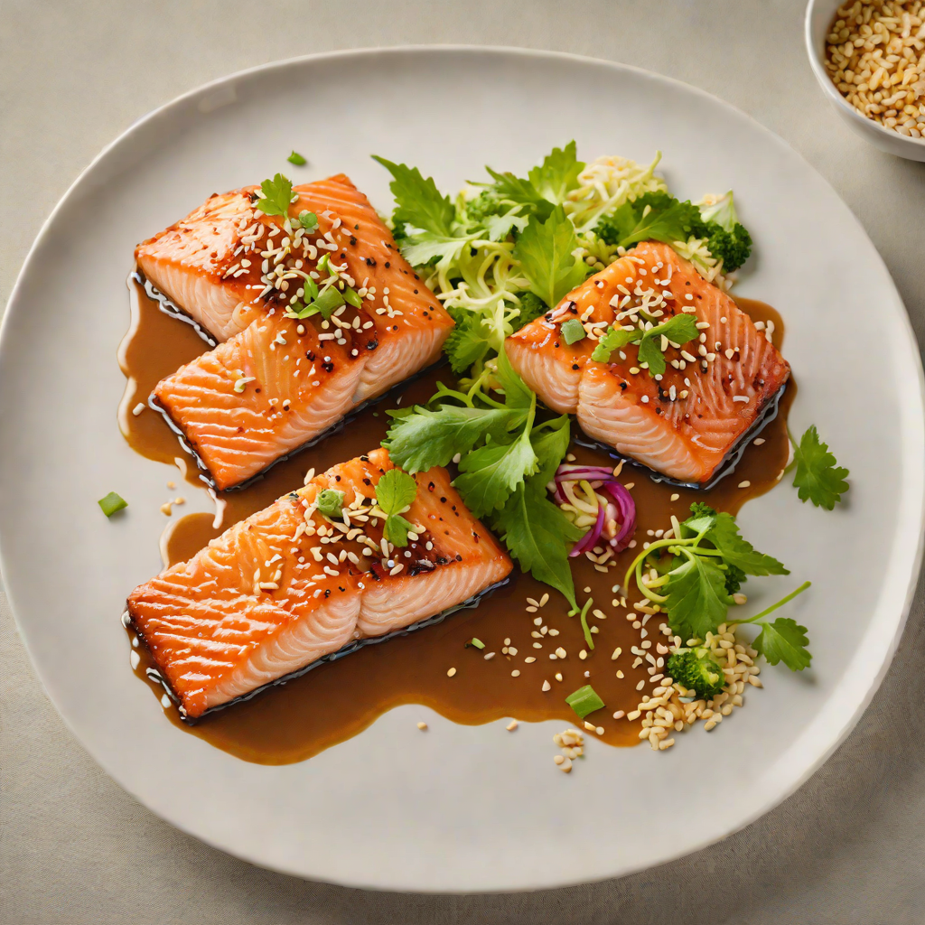 Pan-Seared Salmon with Sesame-Ginger Glaze