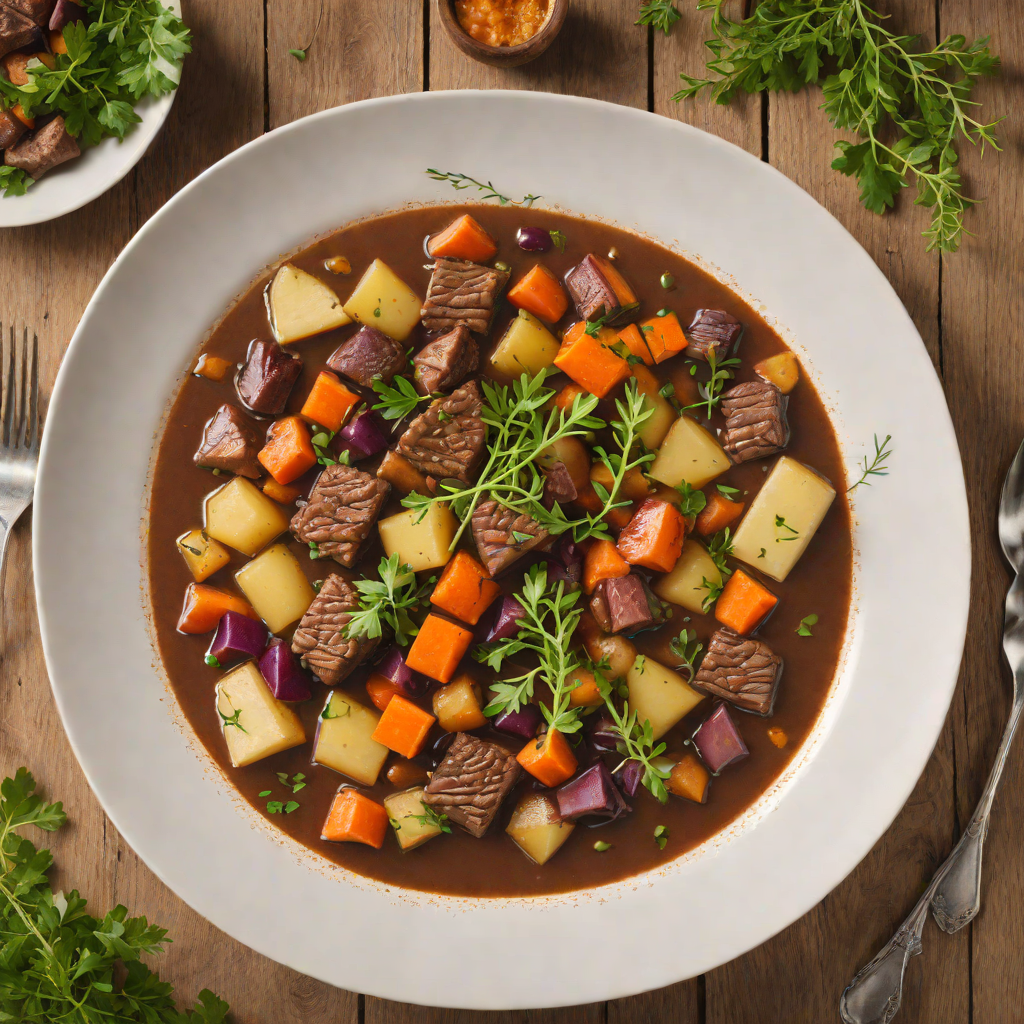 Northern Lights Venison Stew with Root Vegetables