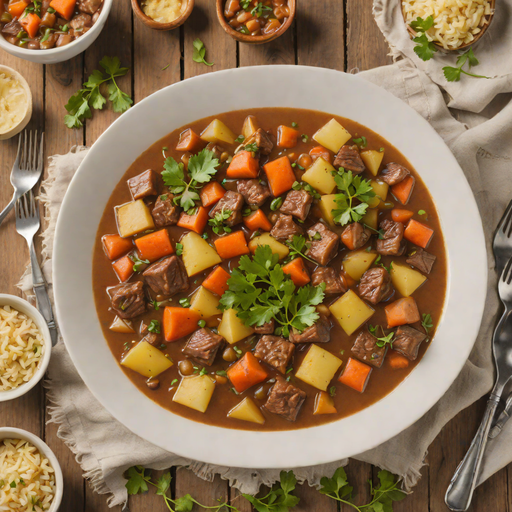 Slow Cooker Beef and Root Vegetable Stew