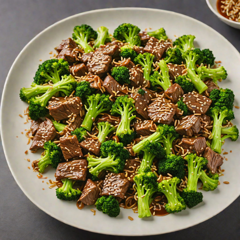 Stir-Fried Beef and Broccoli with Garlic and Sesame