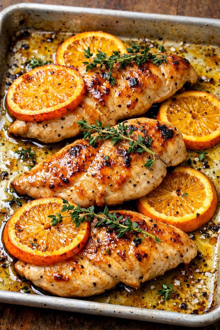 Sautéed Chicken Breast with Citrus-Honey Glaze