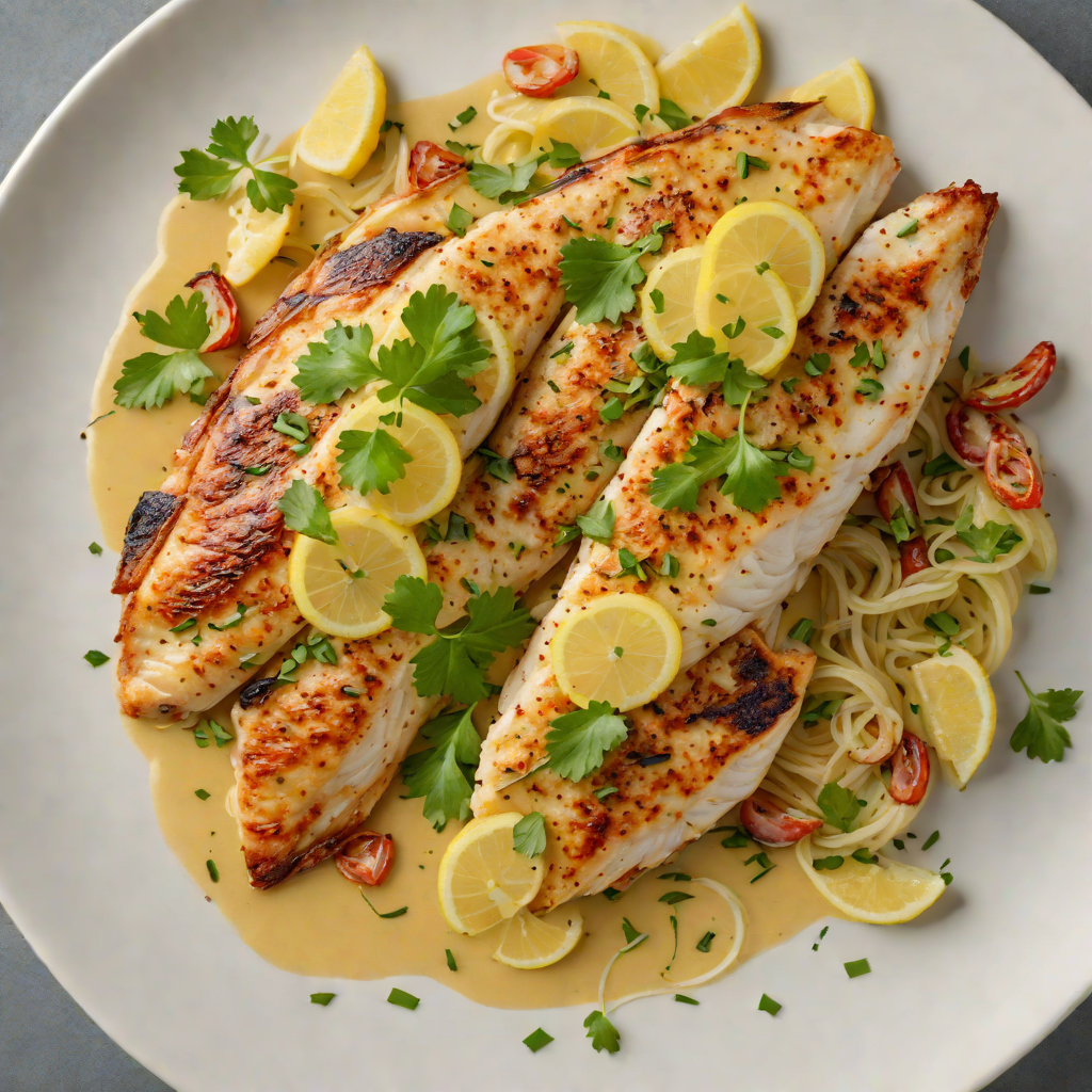 Pan-Seared Tilapia with Garlic and Cumin Butter Sauce