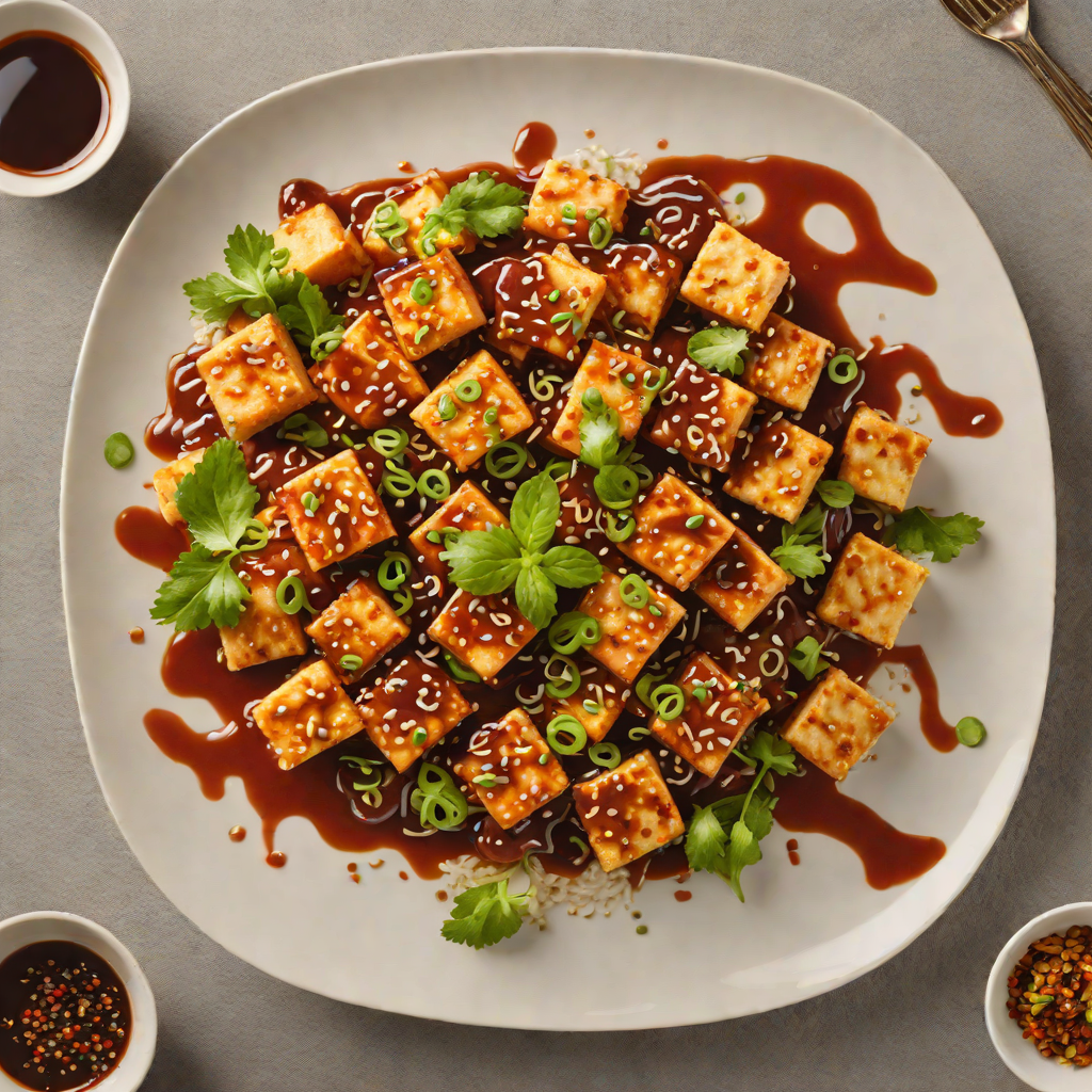 Stir-Fried Korean Tofu with Spicy Gochujang Glaze