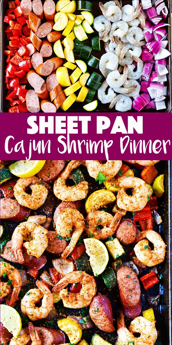 Sheet Pan Cajun-Spiced Shrimp and Roasted Vegetables