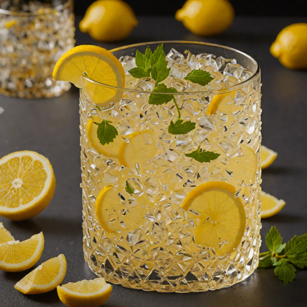 Ginger-Spiced Vodka Highball with Lemon Zest