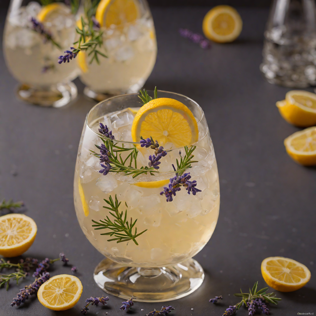 Honey-Lavender Gin Fizz with Fresh Lemon