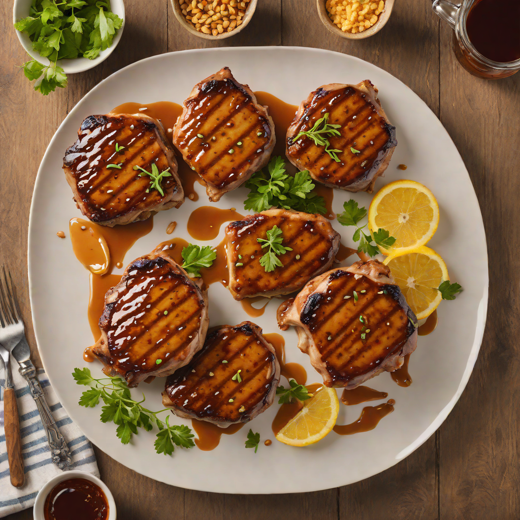 Louisville-Inspired Bourbon Maple Glazed Pork Chops