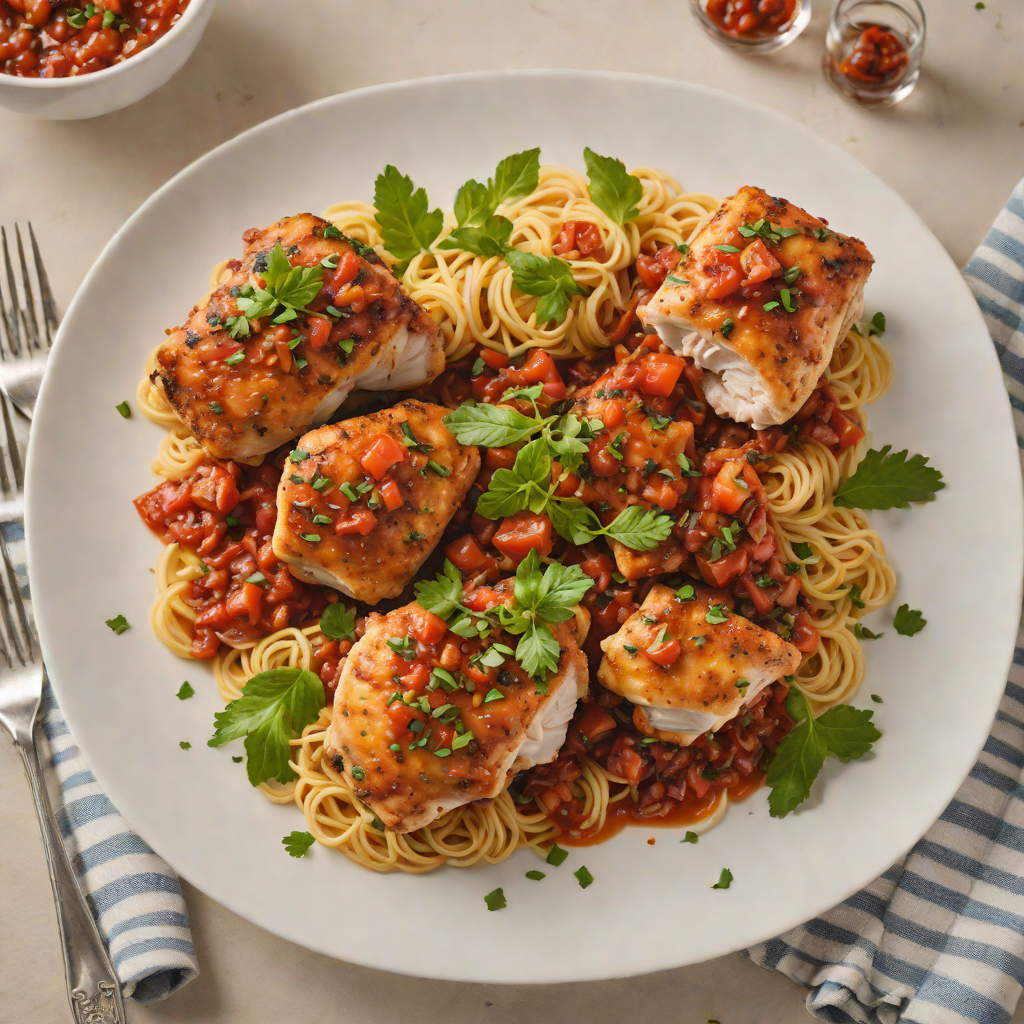 Pan-Seared Chicken Thighs with Spiced Tomato Ragu