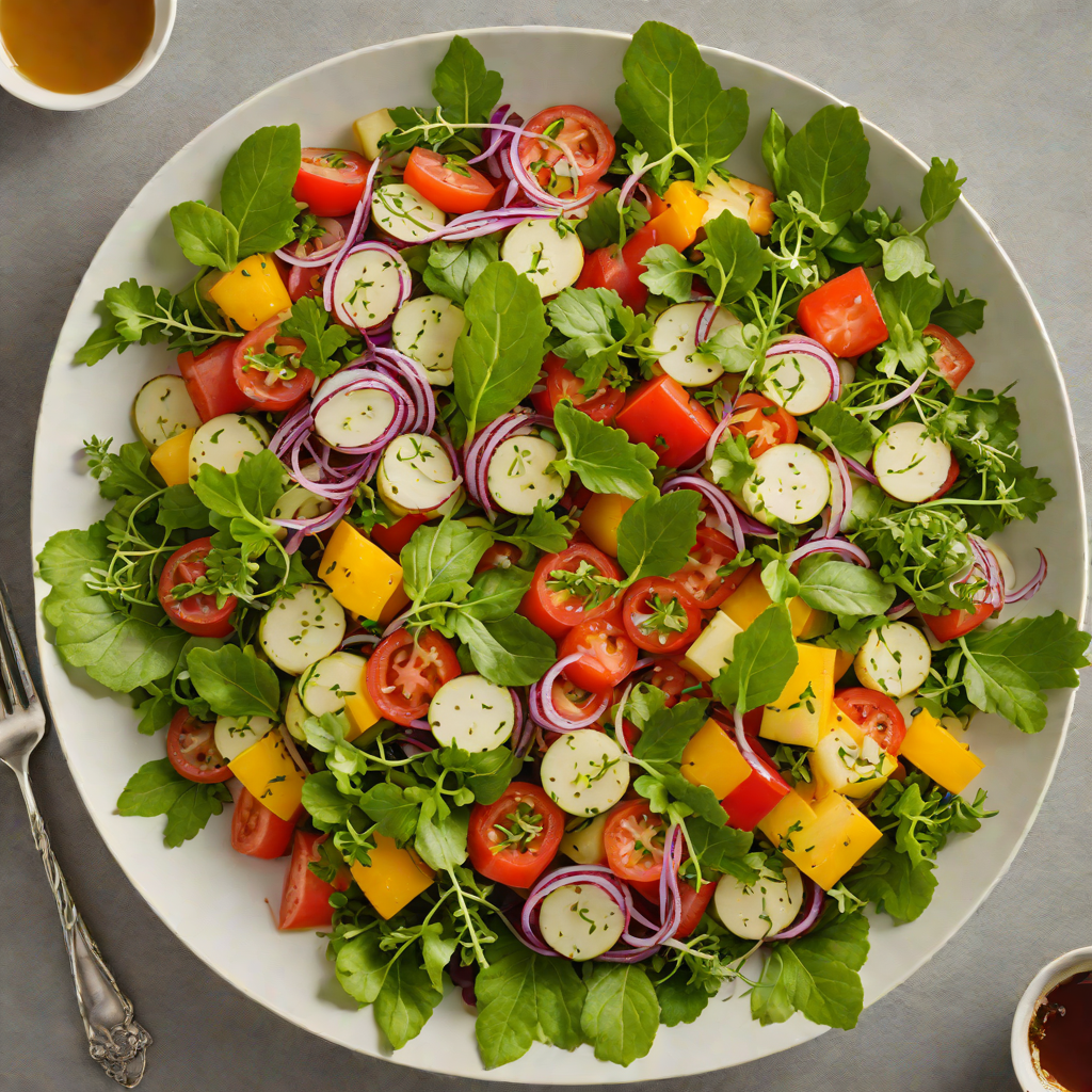 Vinegar-Brined Pickled Vegetable Salad