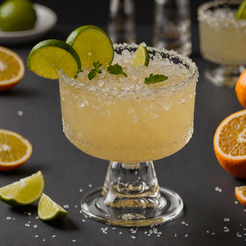 Citrus-Spiced Mezcal Margarita with Smoked Sea Salt Rim