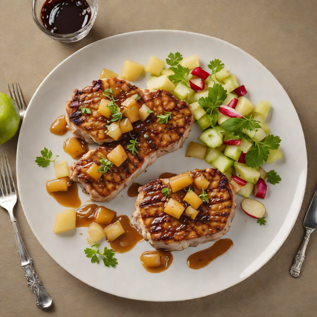 Pan-Seared Pork Chops with Apple and Onion Chutney