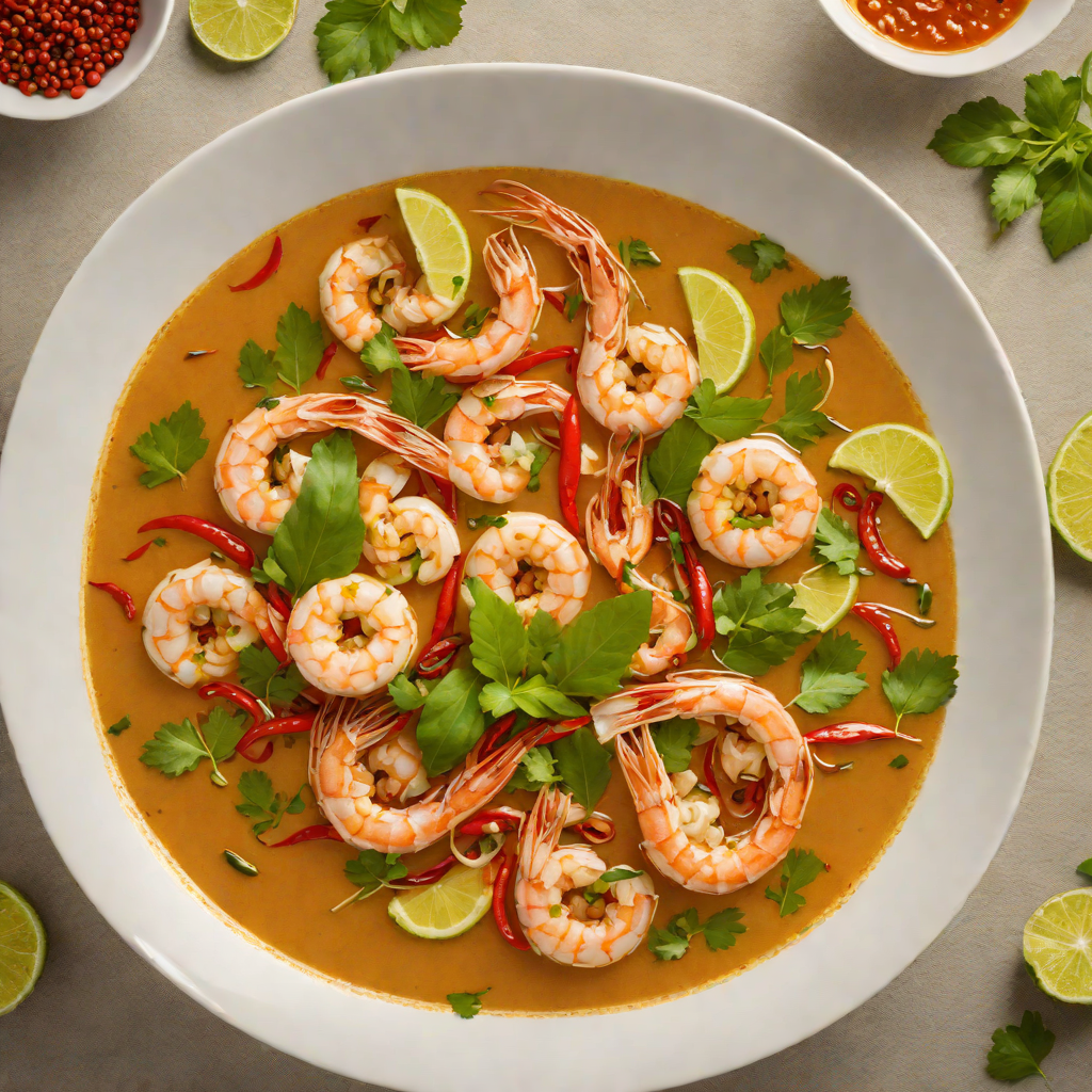 Tom Yum-Inspired Thai Shrimp Soup with Lemongrass and Kaffir Lime