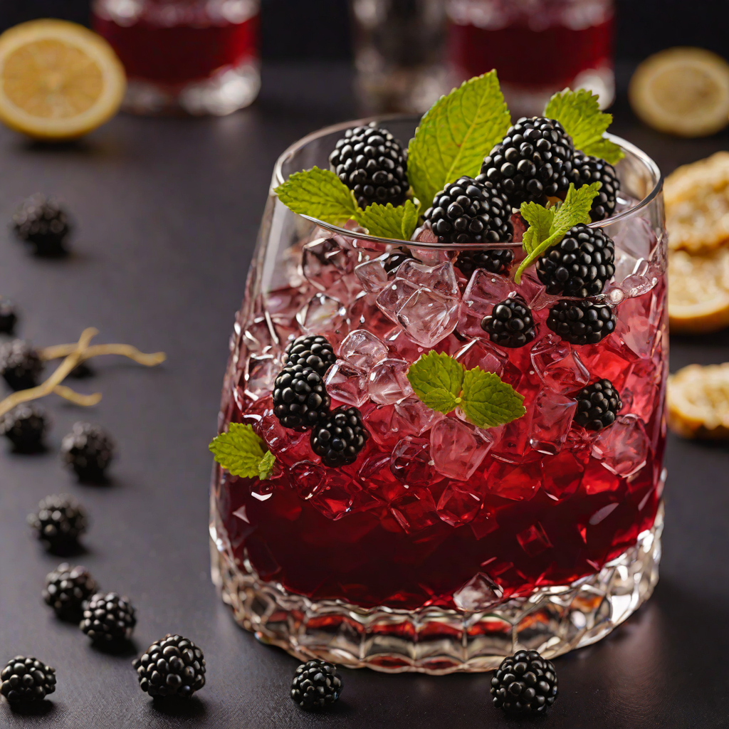Midnight Blackberry Bourbon Smash
