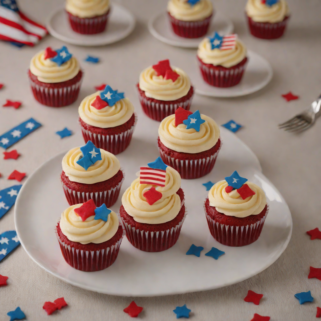 Red Velvet Cupcakes with Cream Cheese Frosting