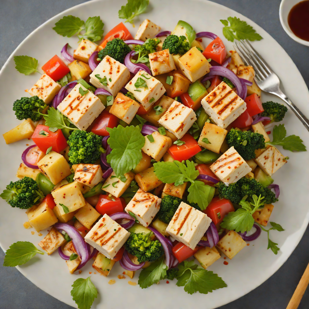Island Vegetable Stir Fry with Goya and Tofu