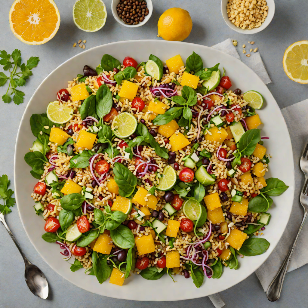 Interactive Paddleboard-Inspired Citrus Quinoa Salad