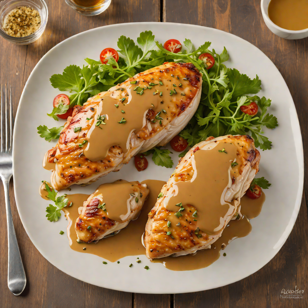 Pan-Seared Chicken with North Peoria Honey-Mustard Glaze