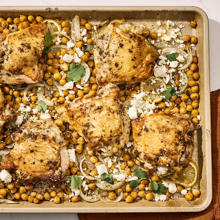 Baked Za’atar Chicken with Chickpeas and Lemon