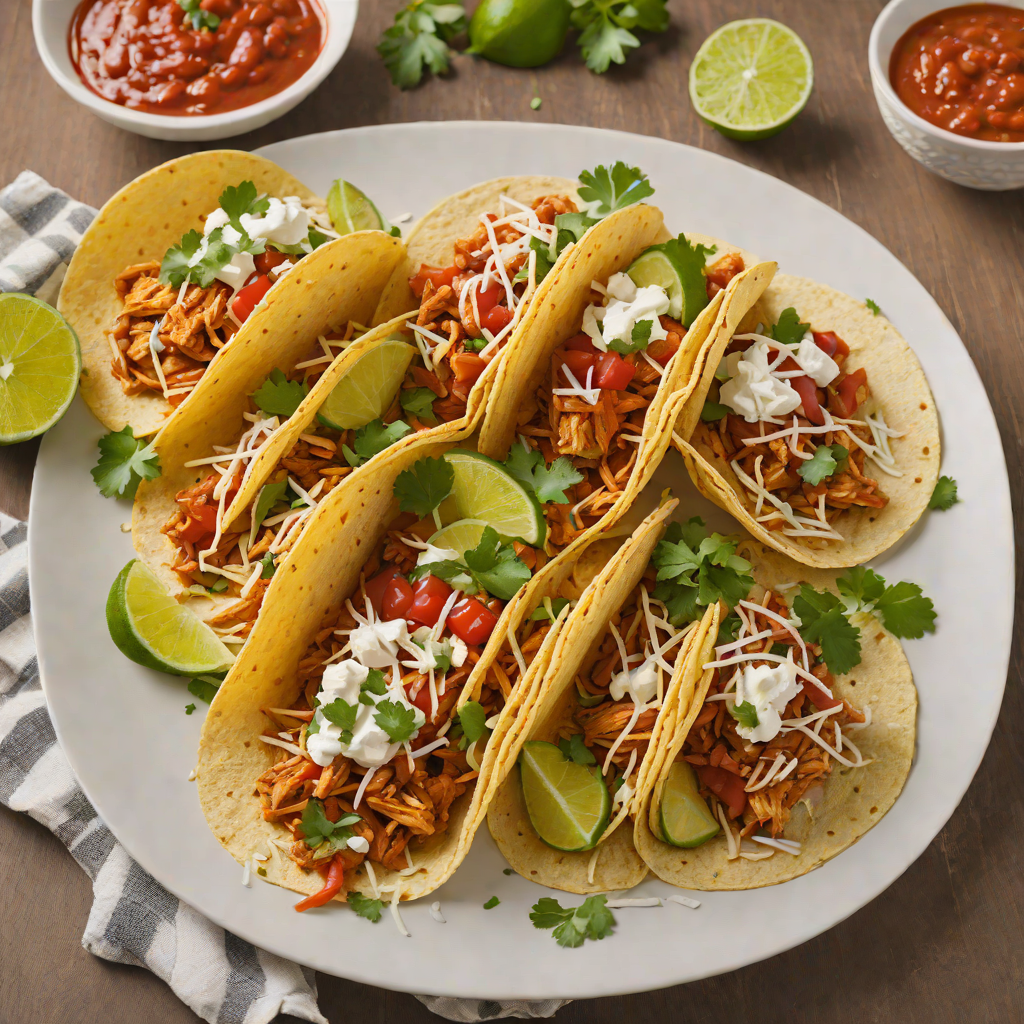 Classic Chicken Tinga Tacos with Chipotle Tomato Sauce
