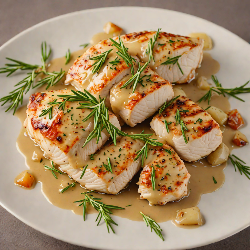 Sautéed Chicken Breast with Rosemary and Garlic Pan Sauce