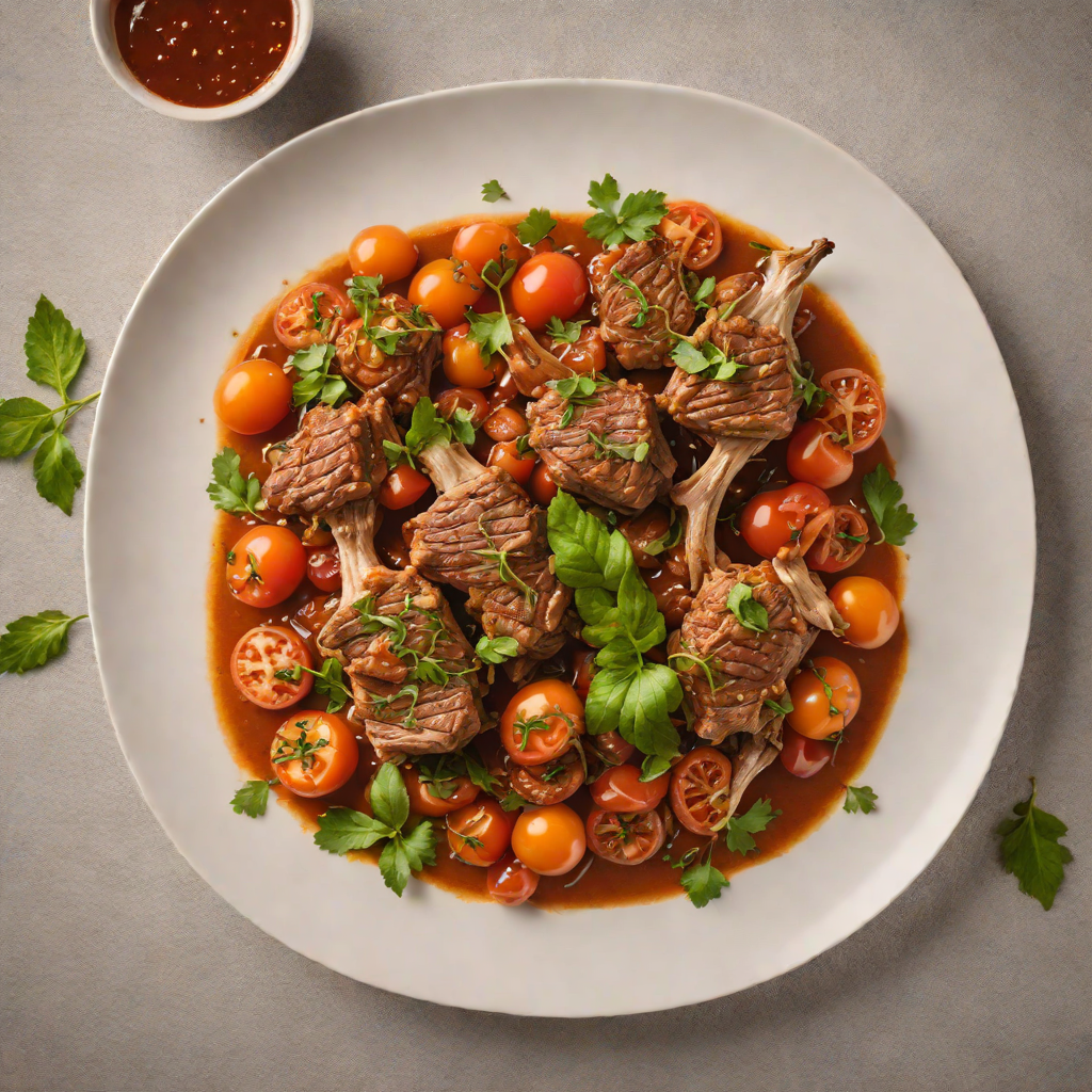 Slow-Cooked Lamb with Tomato and Cinnamon in Mediterranean Style