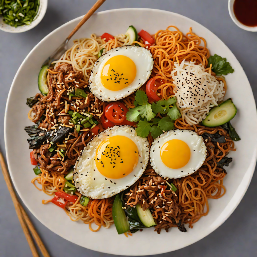 Crispy Korean Bibimbap with Spicy Gochujang Sauce