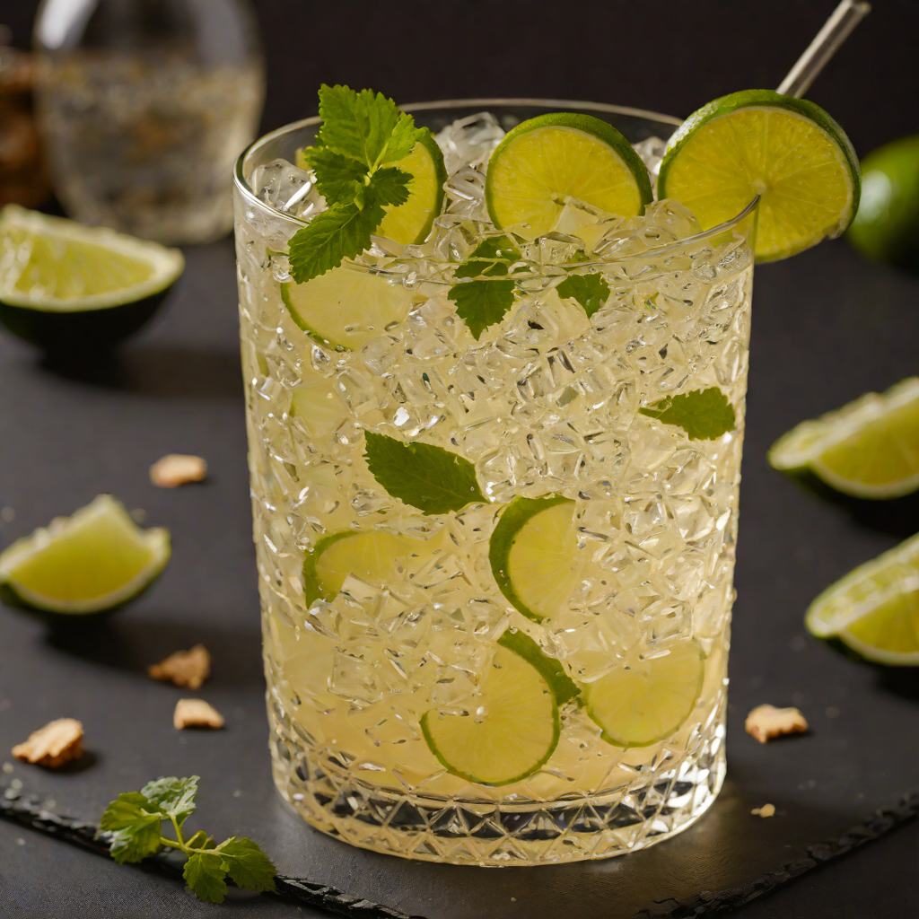 Ginger-Lime Dark Rum Collins
