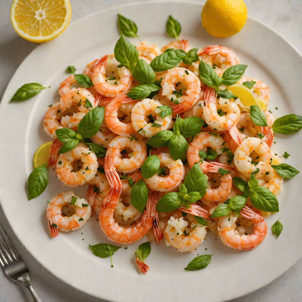 Sautéed Shrimp with Lemon and Fresh Basil