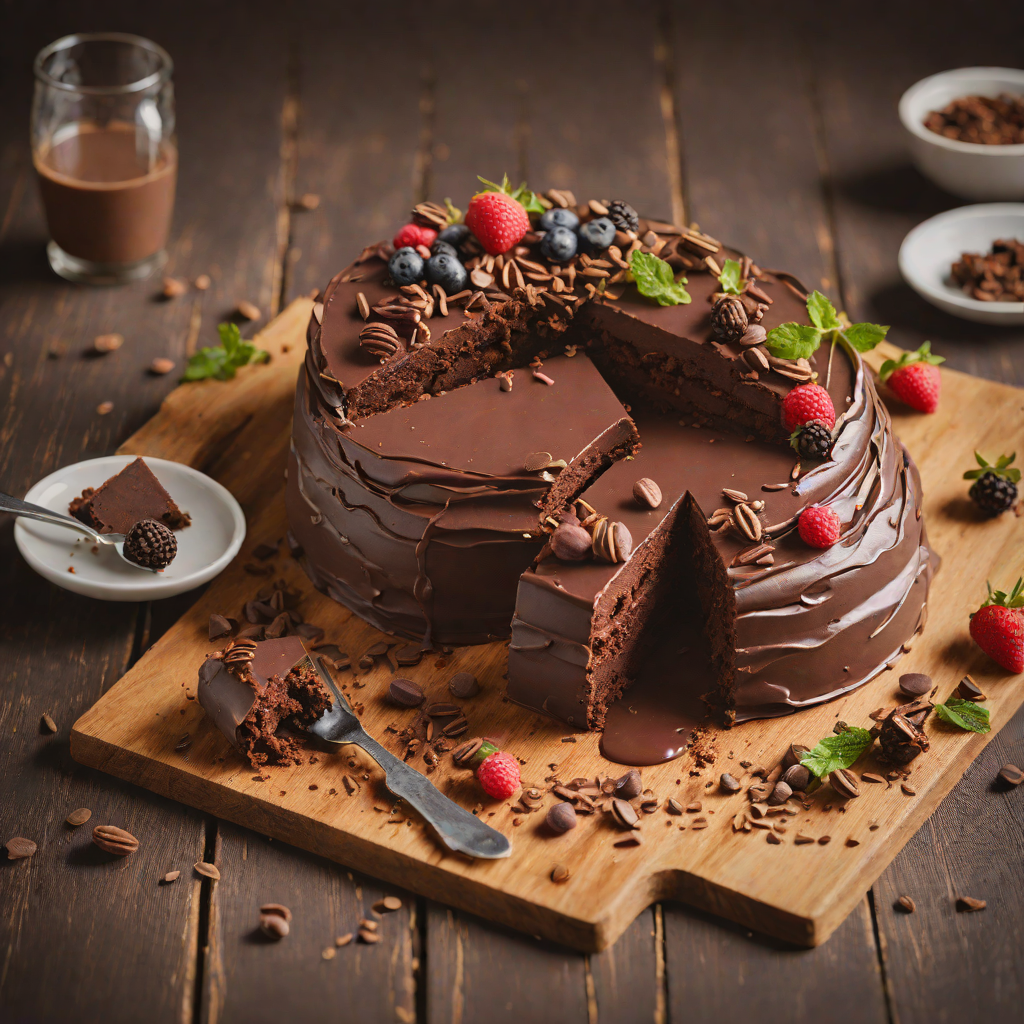 Concealed Layered Chocolate Mousse Cake