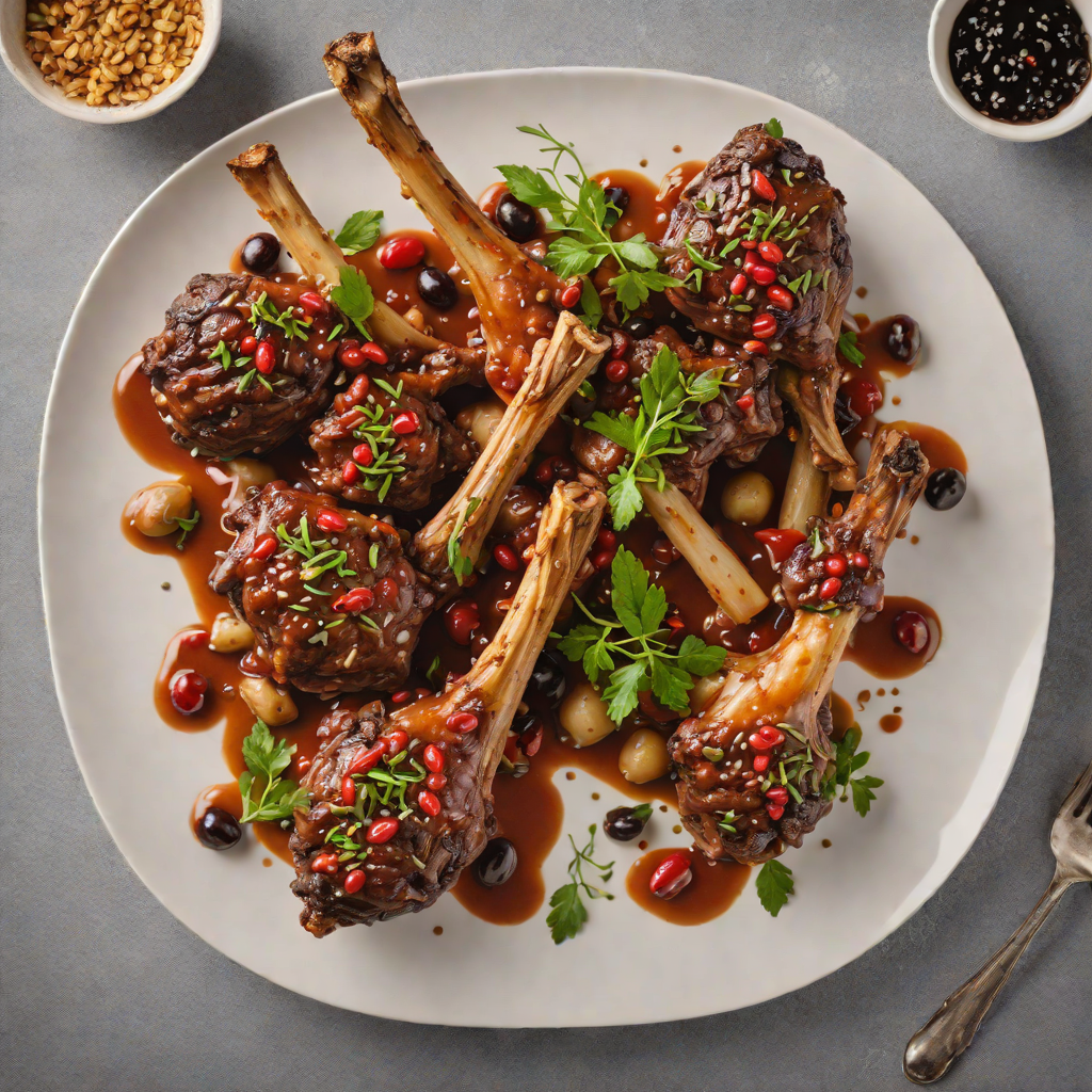 Tasmanian Pepperberry-Braised Lamb Shanks