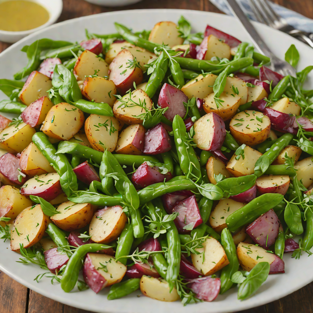 Oven-Roasted Red Potato and Green Bean Salad with Dijon Vinaigrette