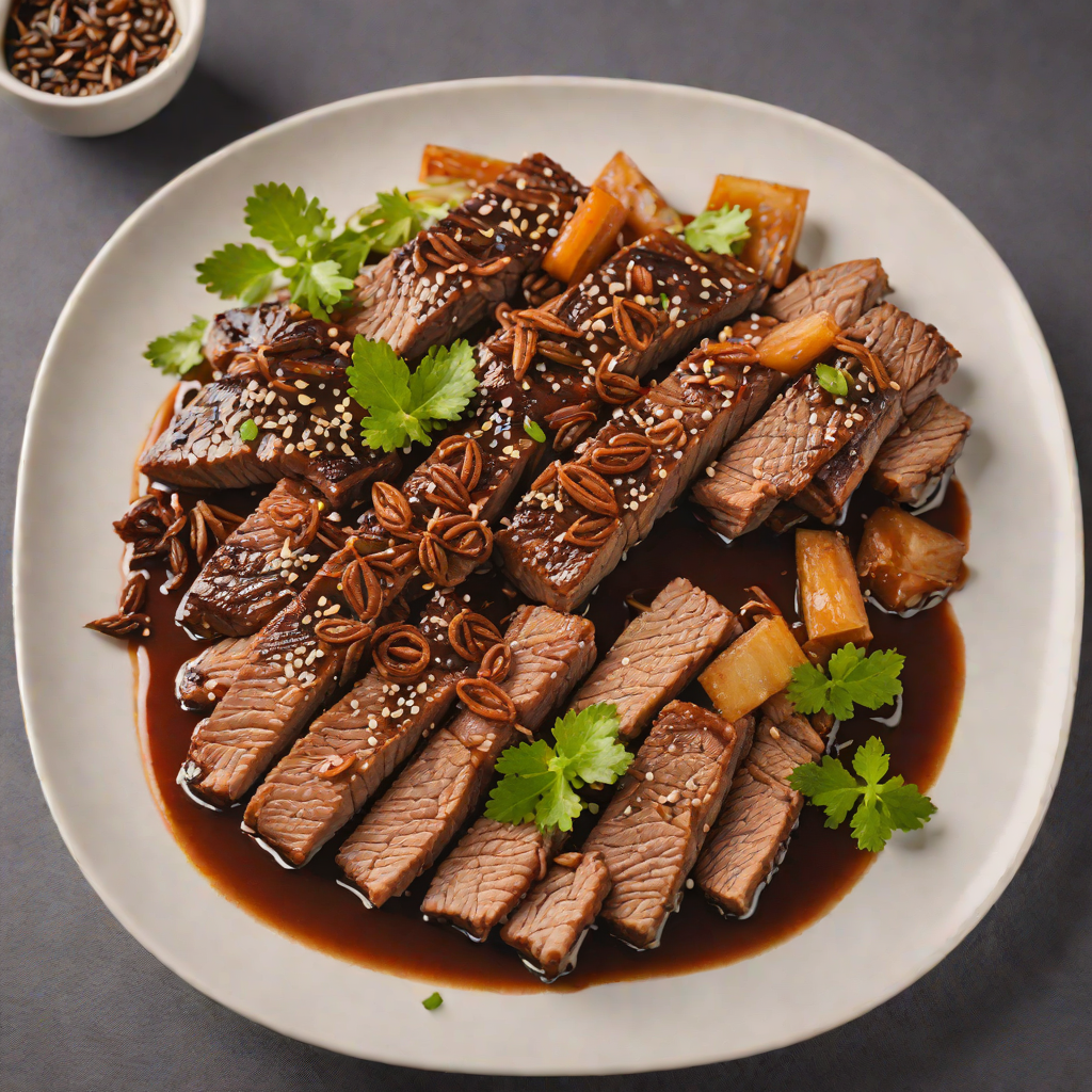 Slow-Braised Cantonese BBQ Beef Brisket with Star Anise