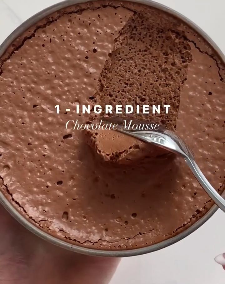Simple 3-Ingredient Chocolate Mousse