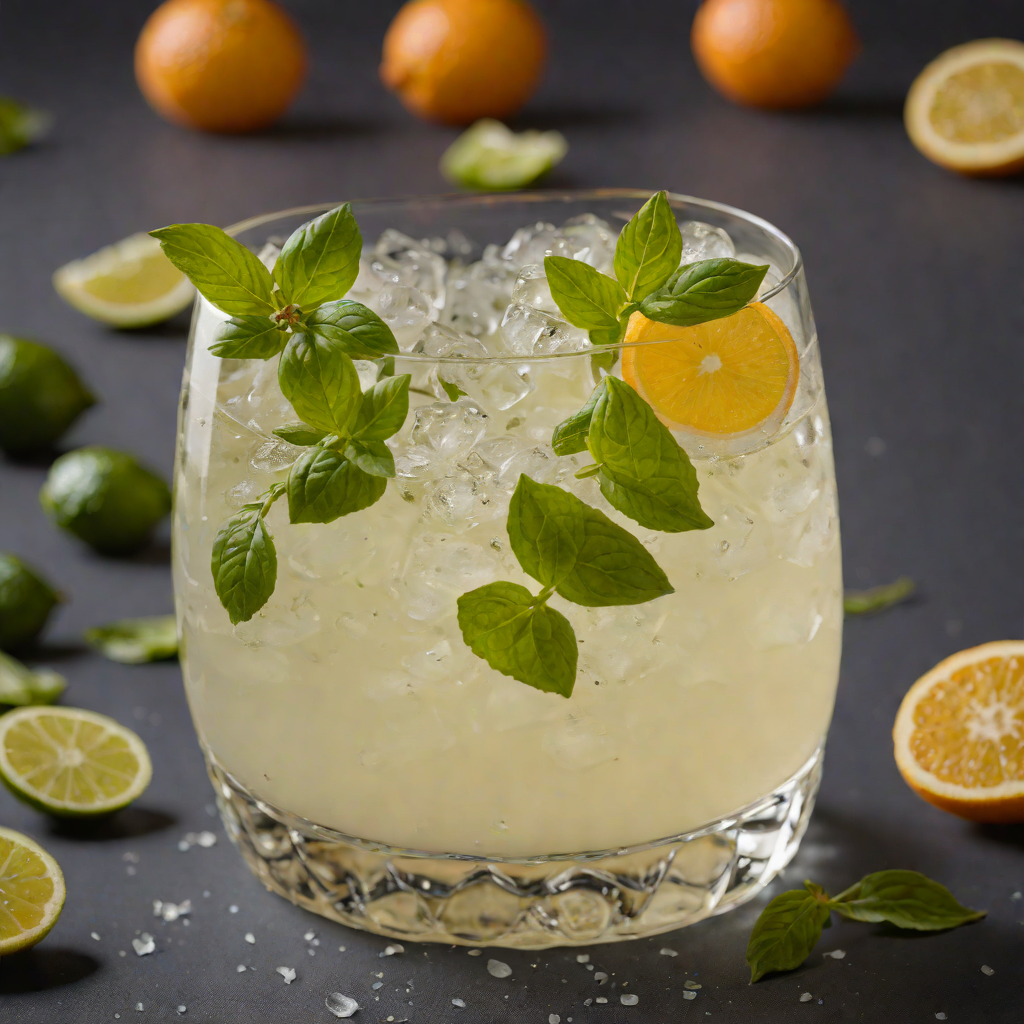 Citrus-Basil Gin Fizz with Cardamom