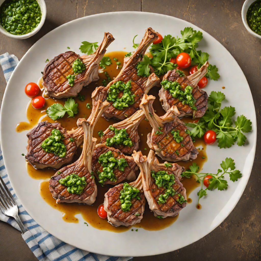 Pan-Seared Lamb Chops with Montevideo Chimichurri