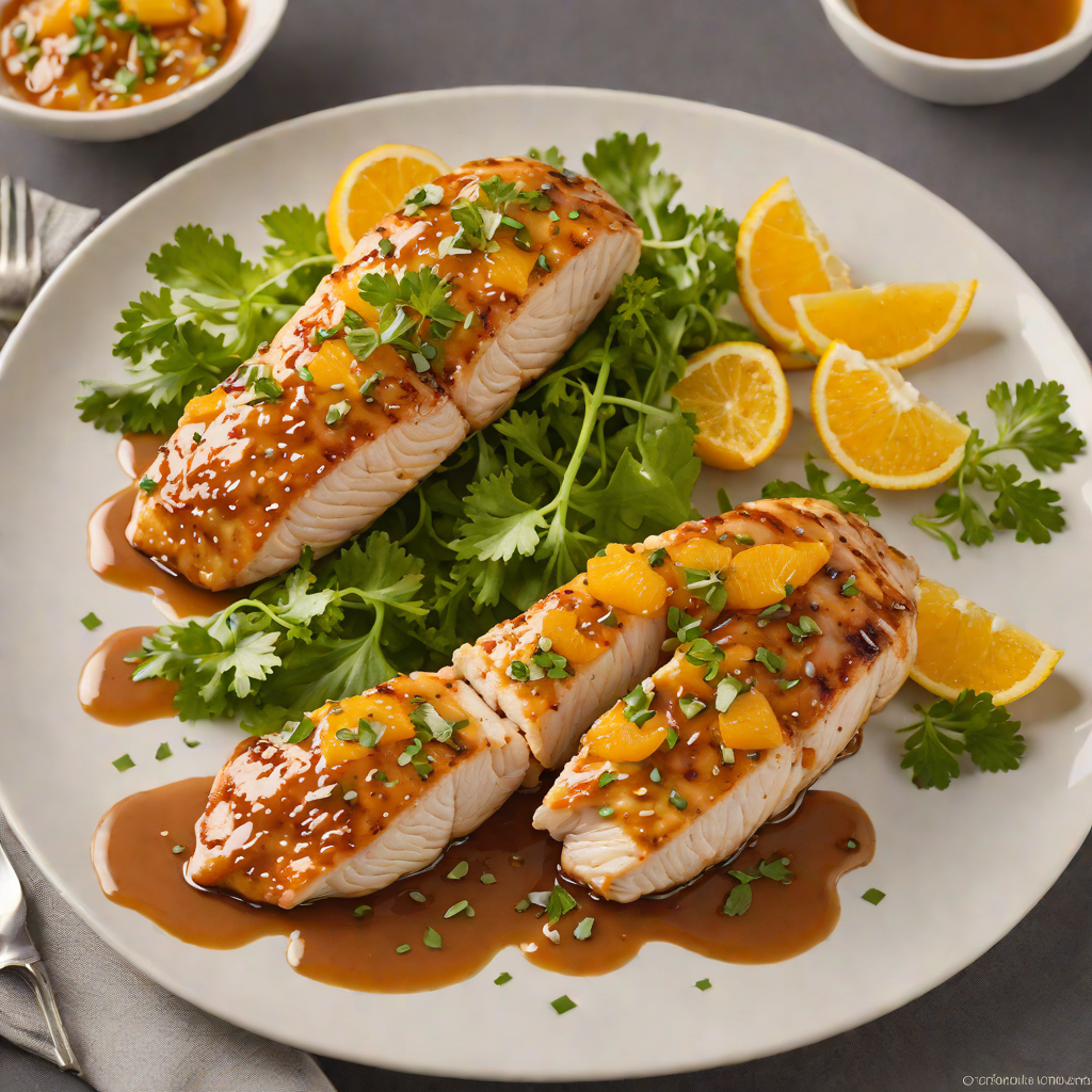 Sautéed Chicken Breast with Tangy Orange-Ginger Glaze