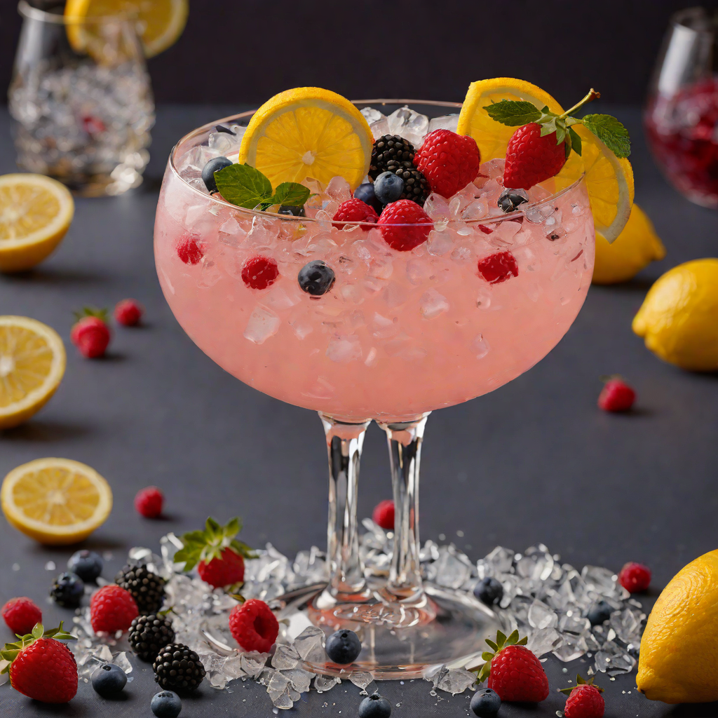 Frozen Fresh Berry Lemonade with Vodka