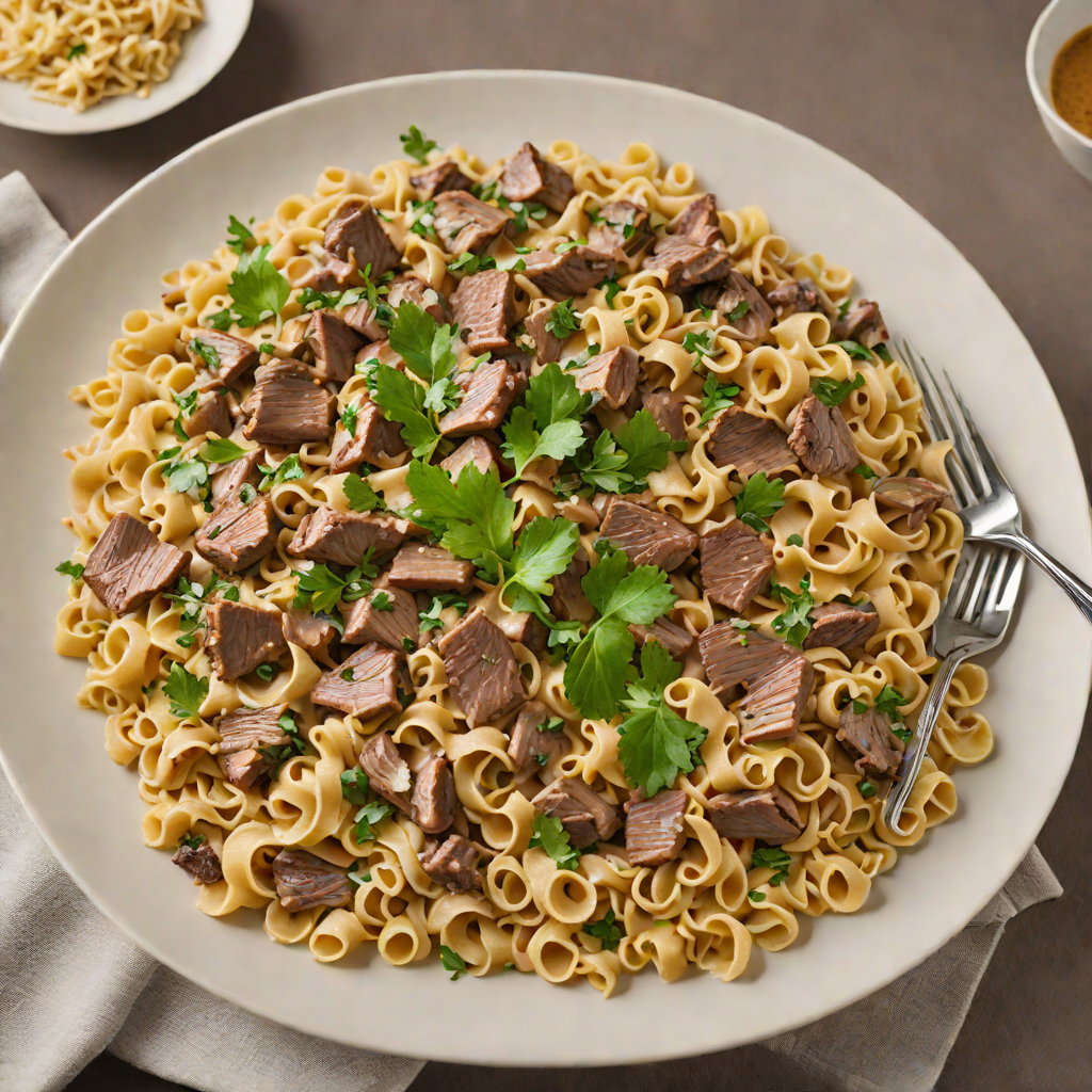 Reading Company-Inspired Beef and Mushroom Stroganoff