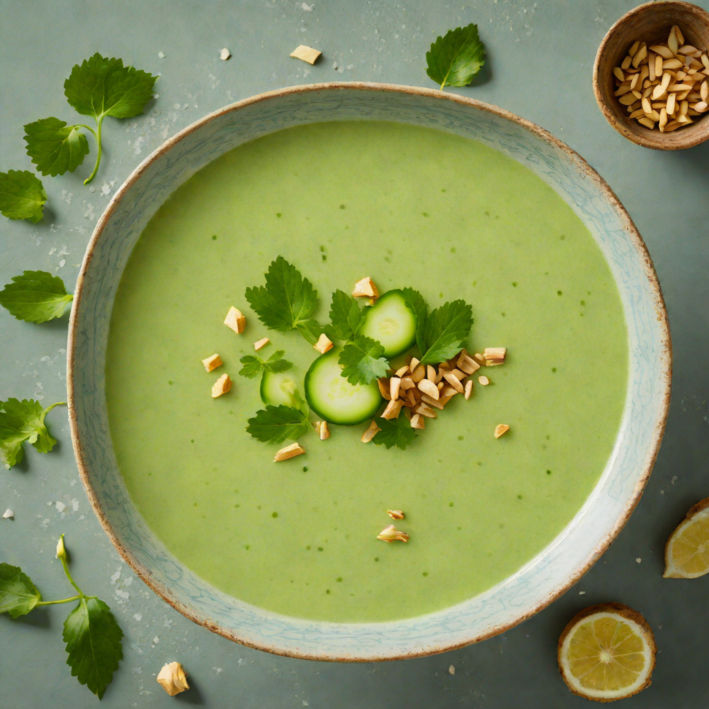 Chilled Cucumber and Ginger Soup