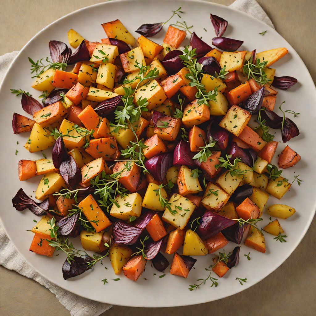Northern Spice-Infused Roasted Root Vegetable Medley
