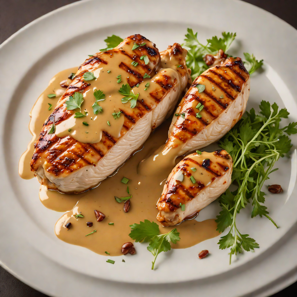 Maple-Glazed Grilled Chicken with Northwoods Mustard Sauce