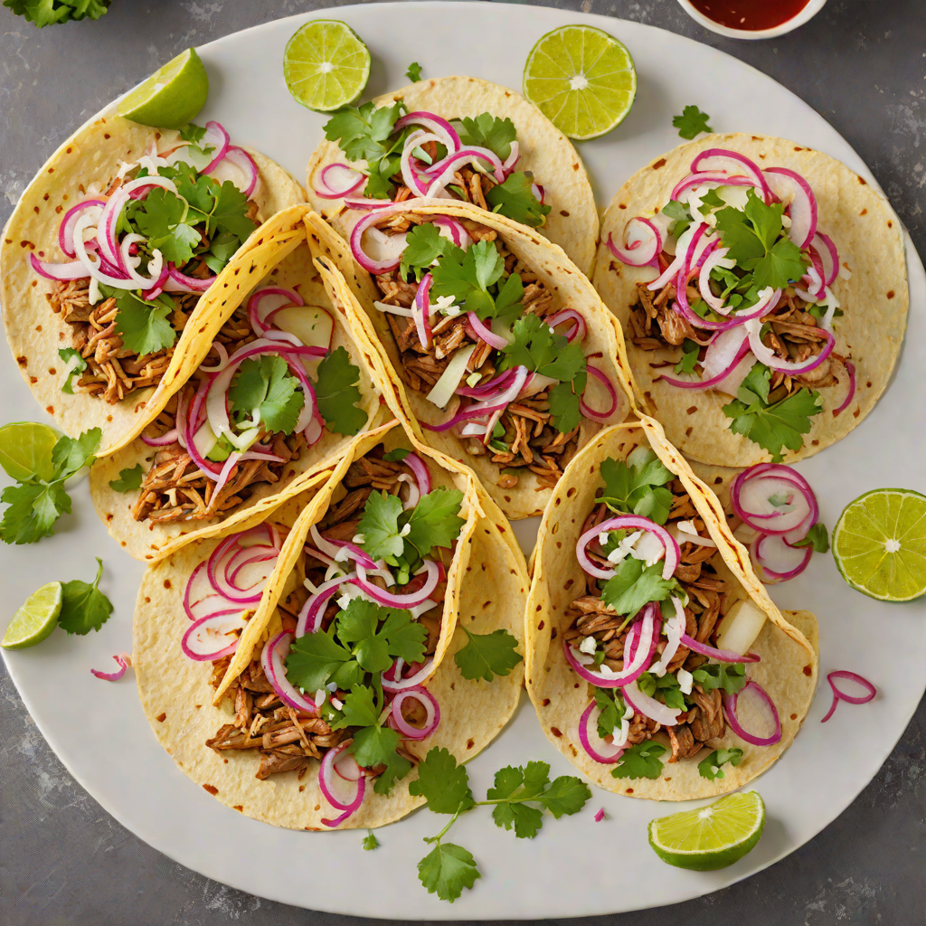 Citrus-Spiced Pork Tacos with Pickled Red Onion and Cilantro