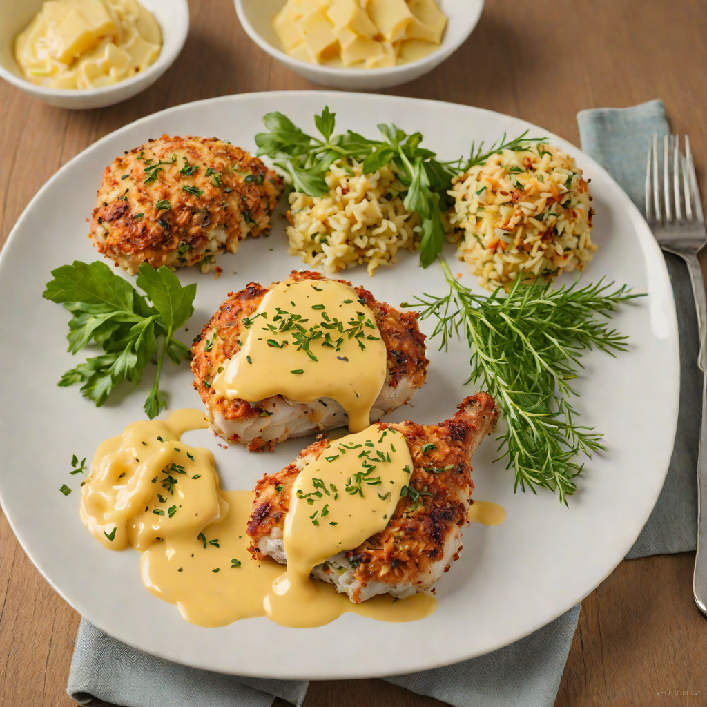 Baked Herb-Crusted Chicken with Pennsylvania Cheddar