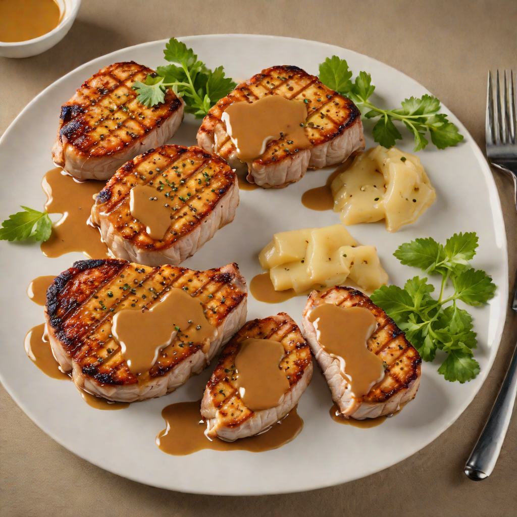 Pan-Seared Pork Chops with Maple Mustard Glaze