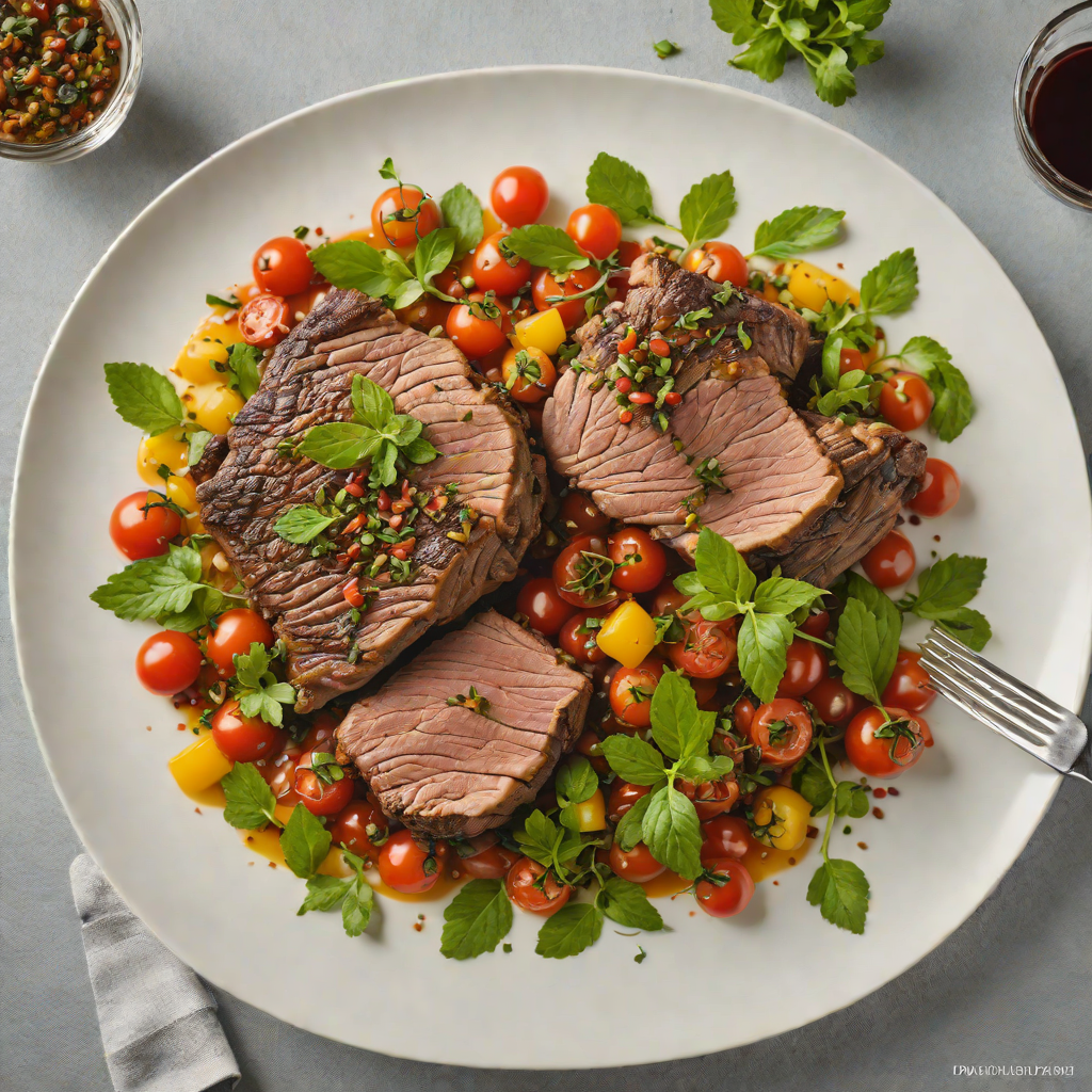 Slow-Roasted Lamb Shoulder with Bush Tomato and Native Mint Relish