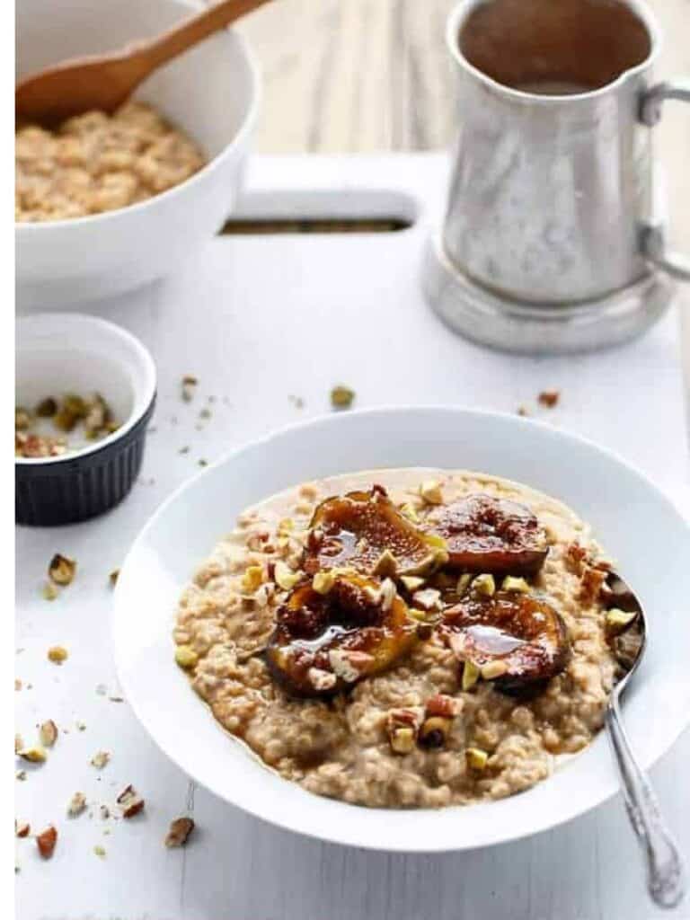 Gratitude Oatmeal with Honeyed Fig Compote